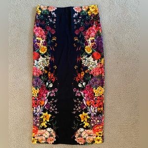 ASOS floral midi skirt